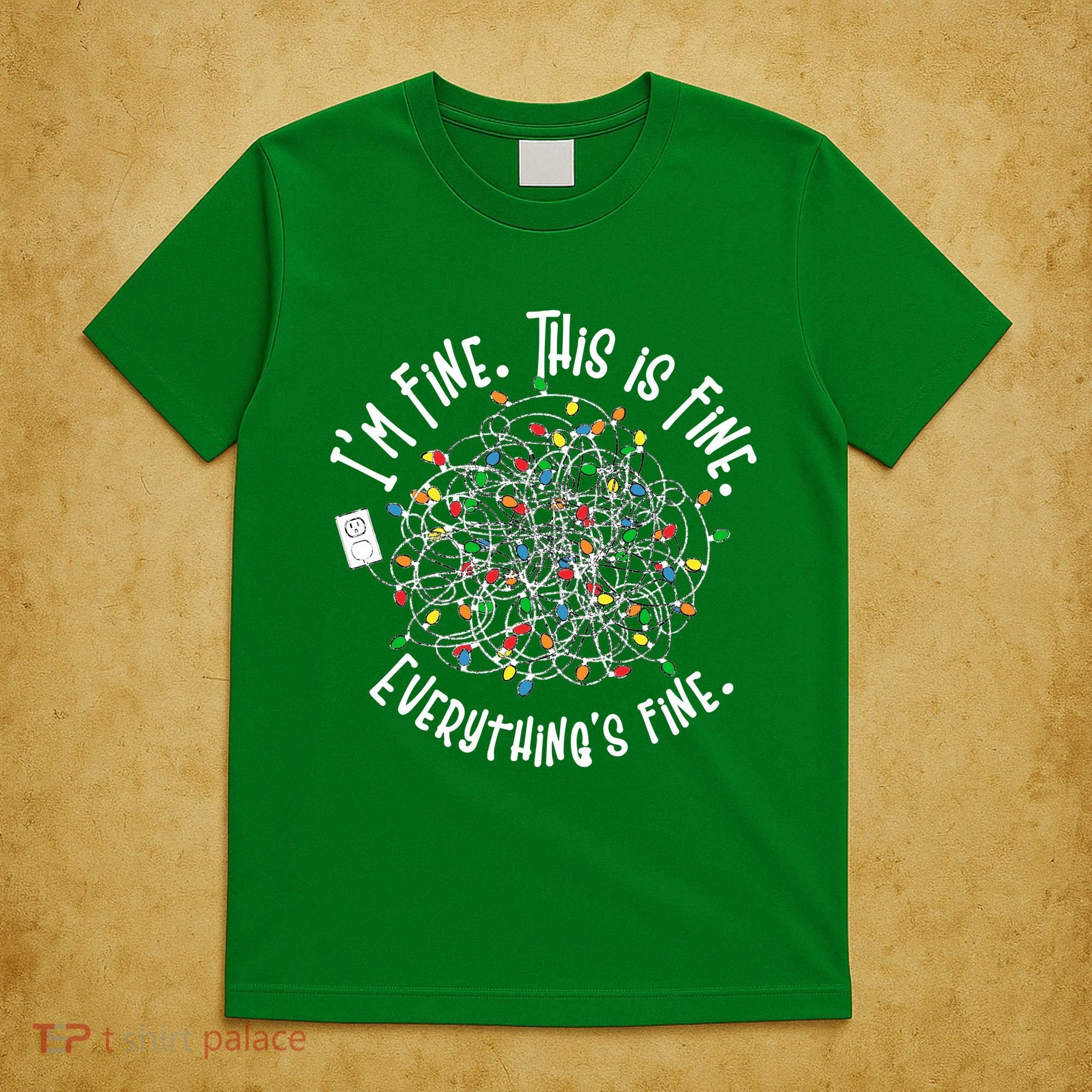 Funny Christmas Problem With Tangled Lights T-Shirt