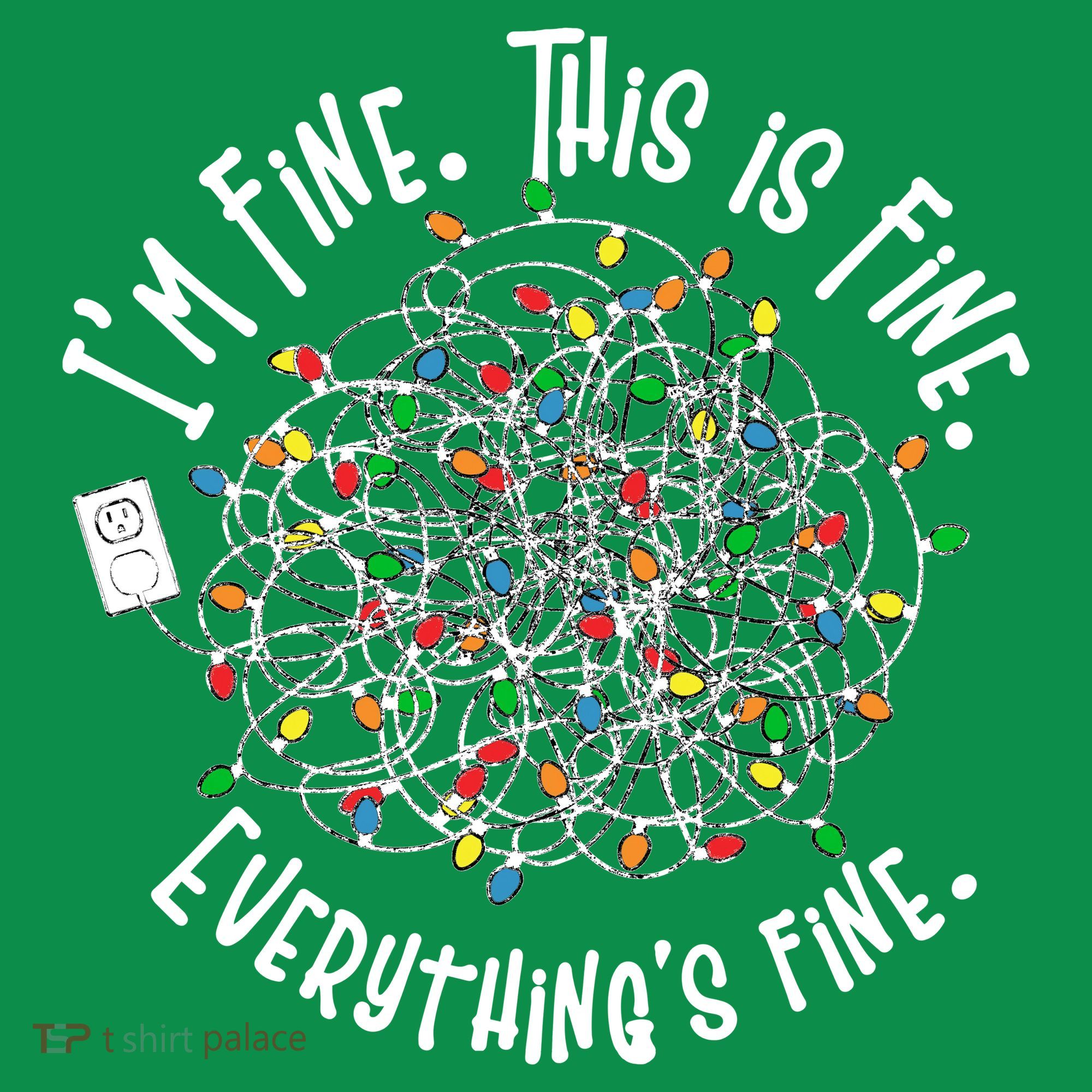 Funny Christmas Problem With Tangled Lights T-Shirt