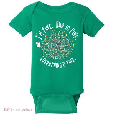 Funny Christmas Problem With Tangled Lights Baby Bodysuit