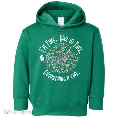 Funny Christmas Problem With Tangled Lights Toddler Hoodie