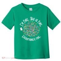 Funny Christmas Problem With Tangled Lights Toddler T-Shirt thumb 0