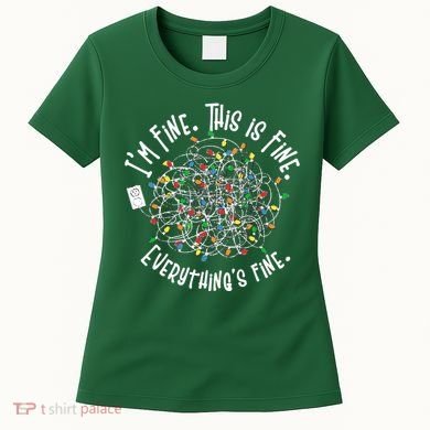 Funny Christmas Problem With Tangled Lights Women's T-Shirt