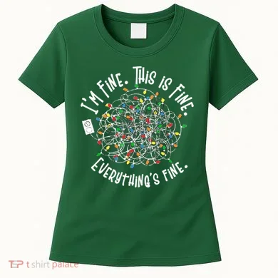Funny Christmas Problem With Tangled Lights Women's T-Shirt