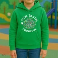 Funny Christmas Problem With Tangled Lights Kids Hoodie thumb 3