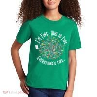 Funny Christmas Problem With Tangled Lights Kids T-Shirt thumb 2