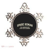 Funny Cat Parent Spare Human Sarcastic Ornament thumb 0
