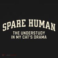 Funny Cat Parent Spare Human Sarcastic Ornament thumb 1