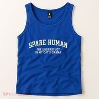 Funny Cat Parent Spare Human Sarcastic Tank Top thumb 2