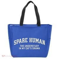 Funny Cat Parent Spare Human Sarcastic Tote Bag thumb 0