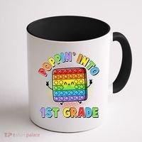 Funny Cute Poppin' Into 1st Grade Fidget Toy Coffee Mug thumb 1