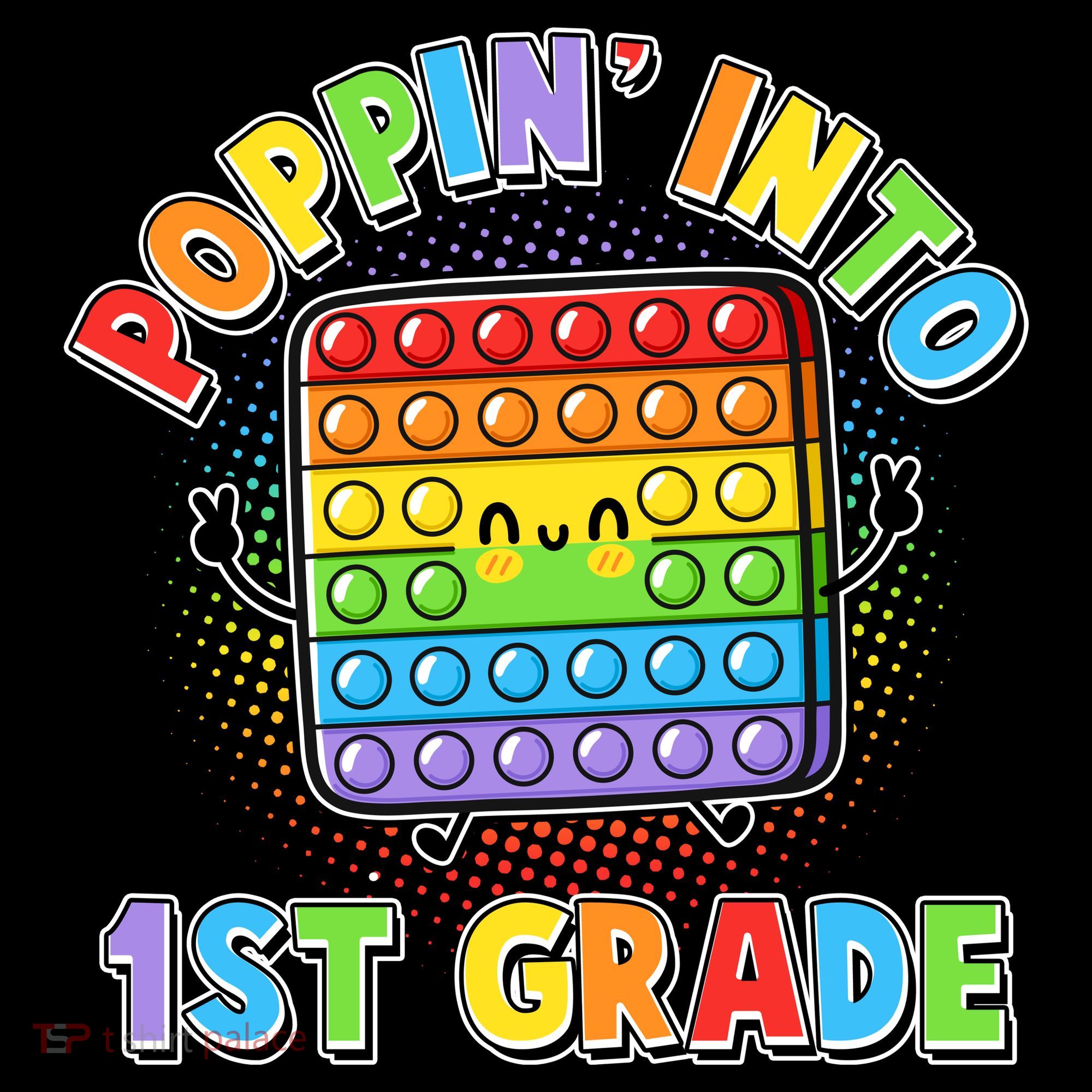 Funny Cute Poppin' Into 1st Grade Fidget Toy Coffee Mug