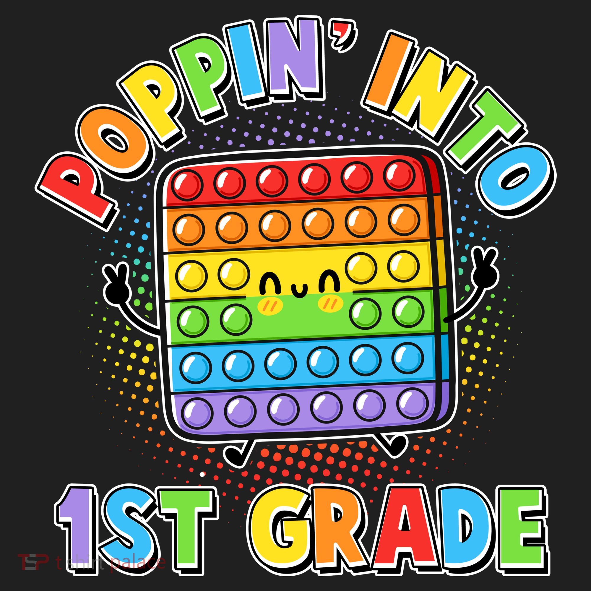 Funny Cute Poppin' Into 1st Grade Fidget Toy Tumbler