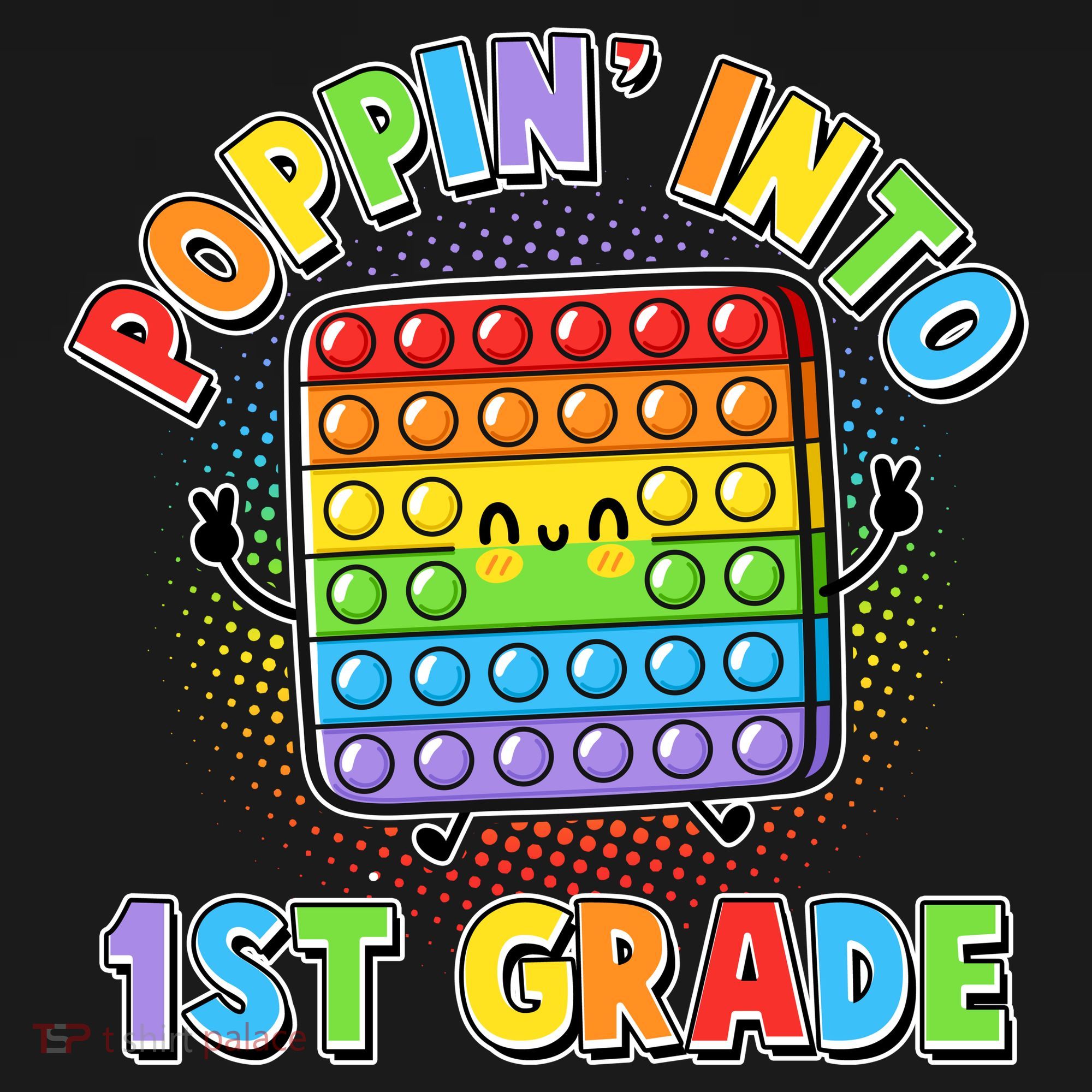 Funny Cute Poppin' Into 1st Grade Fidget Toy Ornament