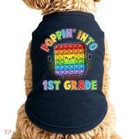 Funny Cute Poppin' Into 1st Grade Fidget Toy Doggie Tank thumb 0