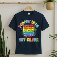 Funny Cute Poppin' Into 1st Grade Fidget Toy T-Shirt thumb 2