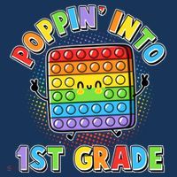 Funny Cute Poppin' Into 1st Grade Fidget Toy Mousepad thumb 1