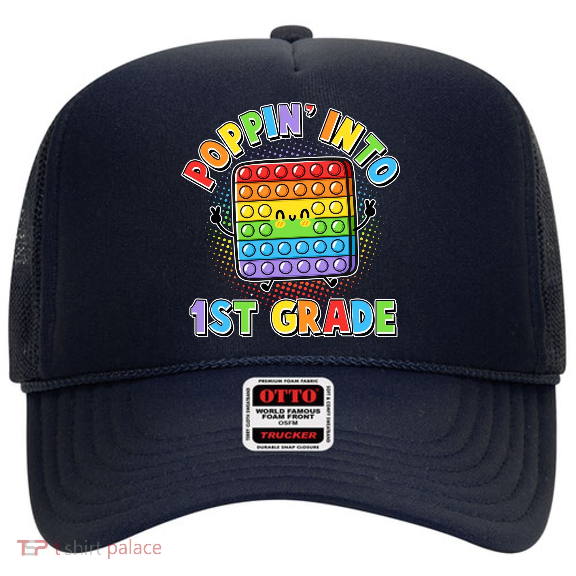 Funny Cute Poppin' Into 1st Grade Fidget Toy Hat