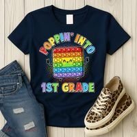 Funny Cute Poppin' Into 1st Grade Fidget Toy Women's T-Shirt thumb 3