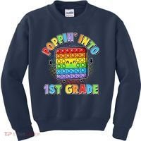 Funny Cute Poppin' Into 1st Grade Fidget Toy Kids Sweatshirt thumb 0