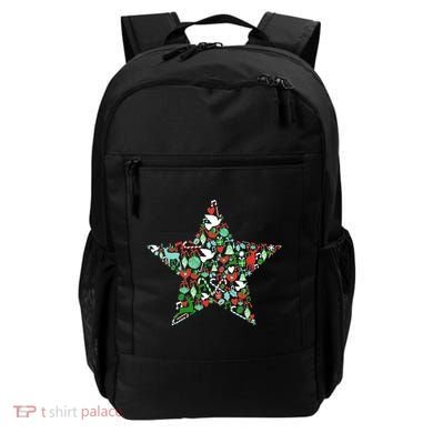 Festive Christmas Pattern Star Backpack