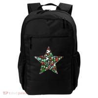Festive Christmas Pattern Star Backpack thumb 0