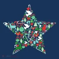 Festive Christmas Pattern Star Doggie Tank thumb 4