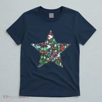 Festive Christmas Pattern Star T-Shirt thumb 5