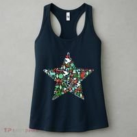 Festive Christmas Pattern Star Women's Tank Top thumb 3