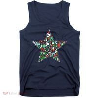 Festive Christmas Pattern Star Tank Top thumb 0