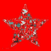 Festive Christmas Pattern Star Santa Hat thumb 1