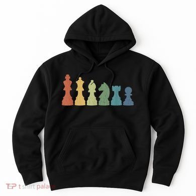 Funny Chess Pieces Board Game Lover Player Themed Chess Gift Hoodie