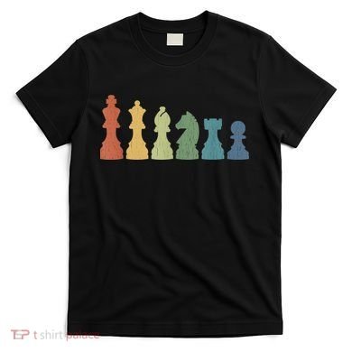 Funny Chess Pieces Board Game Lover Player Themed Chess Gift T-Shirt