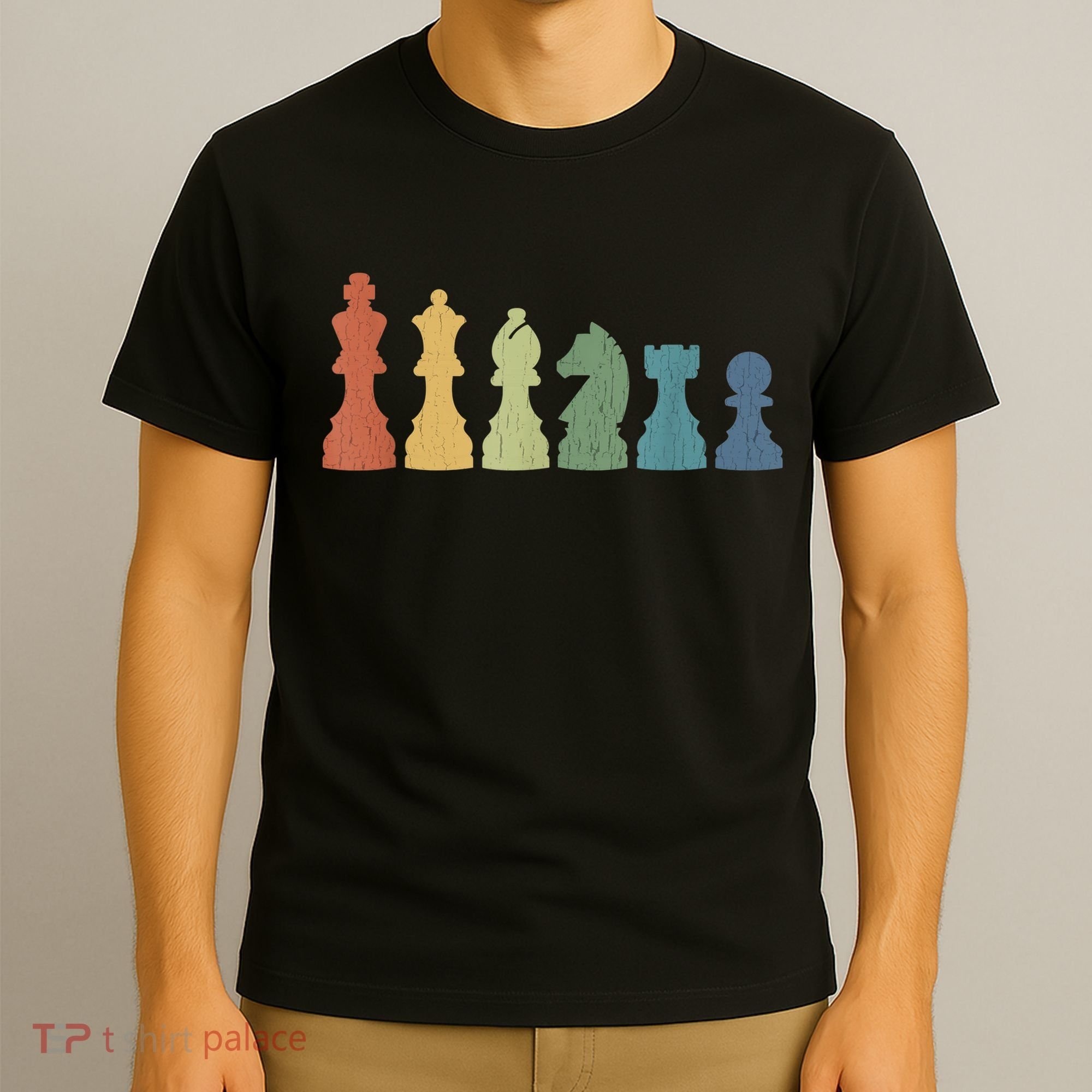 Funny Chess Pieces Board Game Lover Player Themed Chess Gift T-Shirt