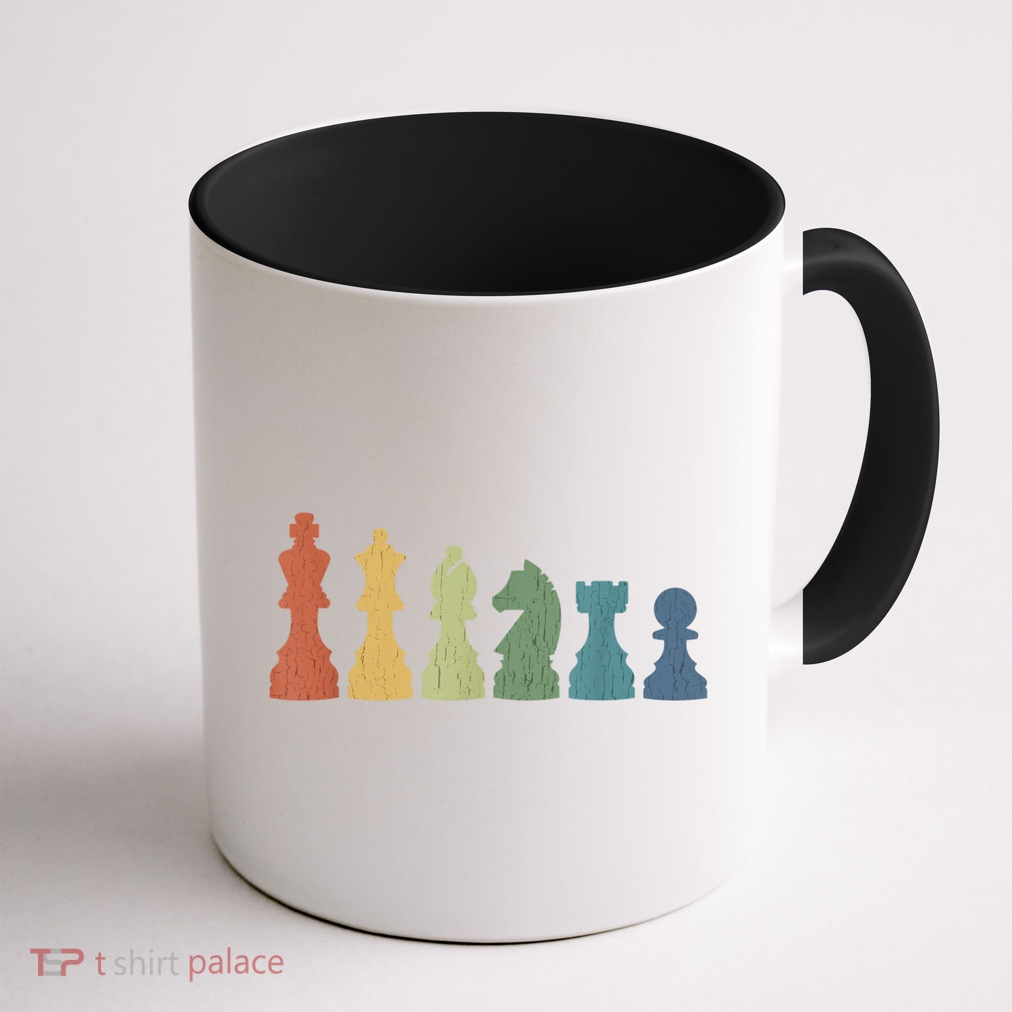 Funny Chess Pieces Board Game Lover Player Themed Chess Gift Coffee Mug