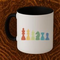 Funny Chess Pieces Board Game Lover Player Themed Chess Gift Coffee Mug thumb 2