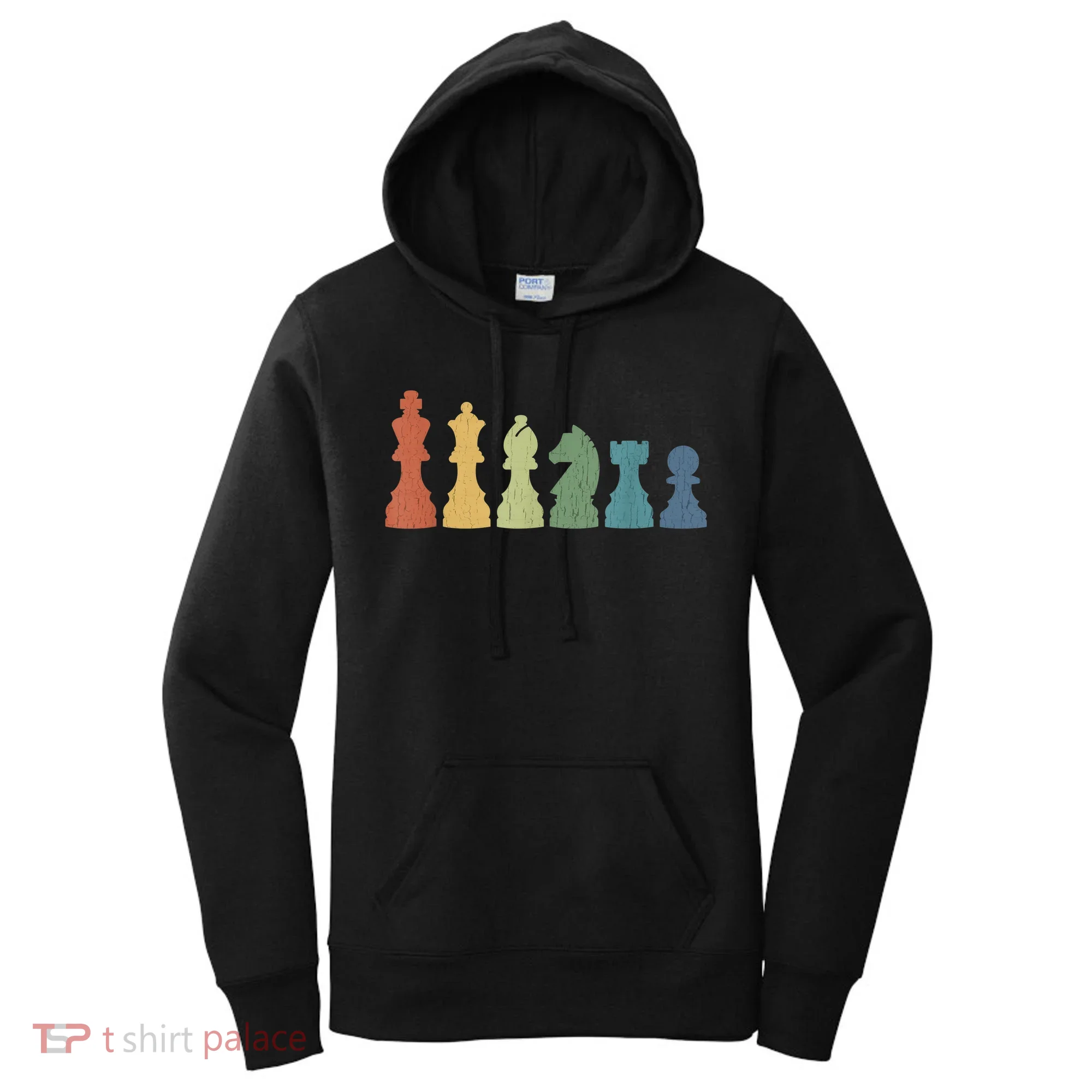 Funny Chess Pieces Board Game Lover Player Themed Chess Gift Women's Hoodie
