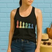 Funny Chess Pieces Board Game Lover Player Themed Chess Gift Women's Tank Top thumb 2