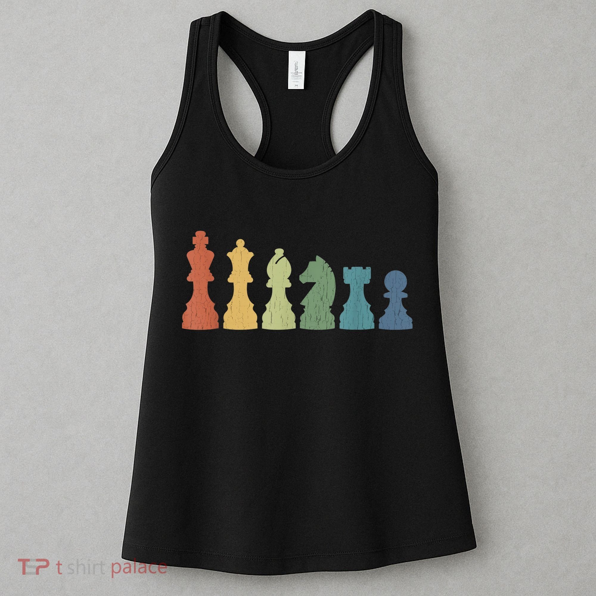 Funny Chess Pieces Board Game Lover Player Themed Chess Gift Women's Tank Top