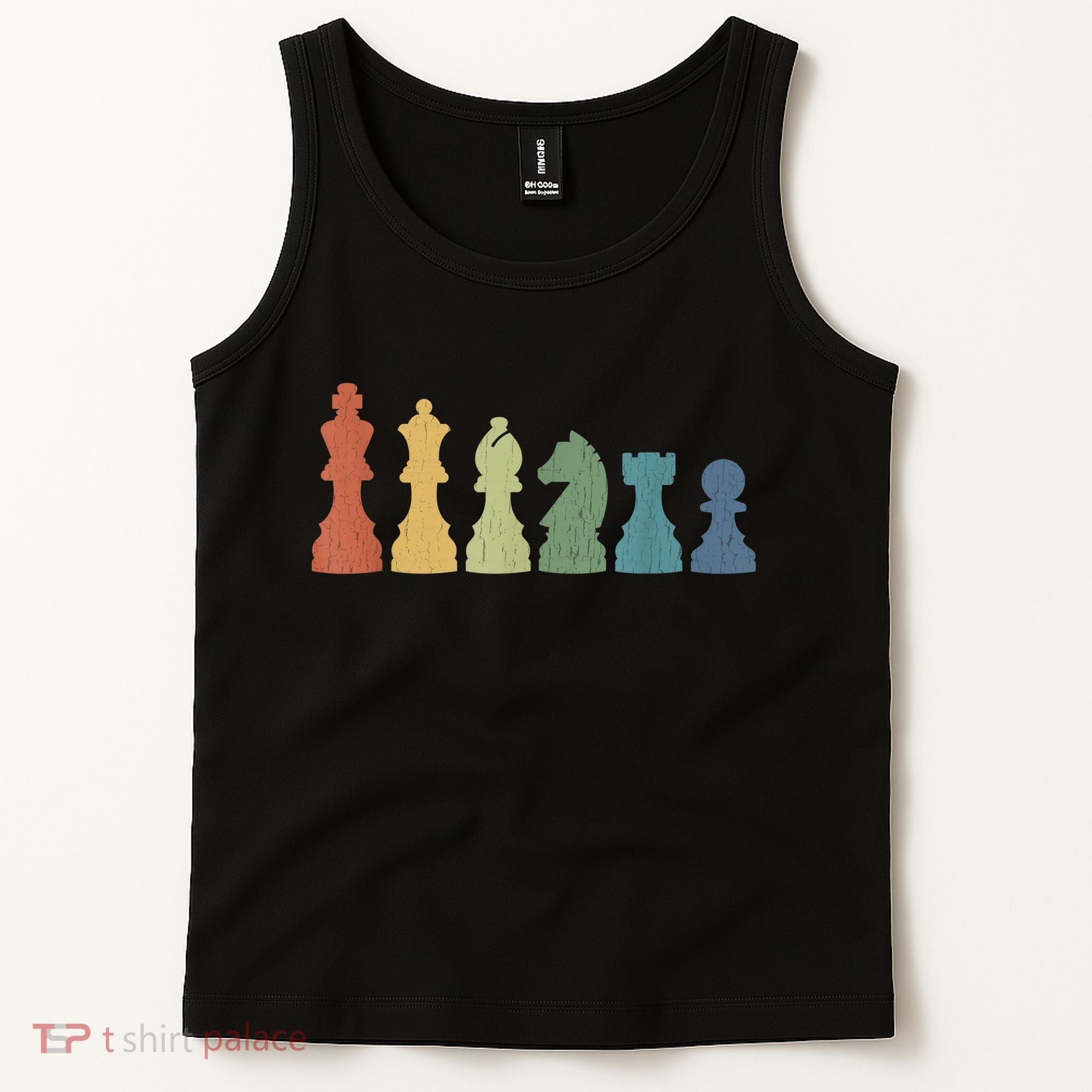 Funny Chess Pieces Board Game Lover Player Themed Chess Gift Tank Top