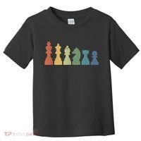 Funny Chess Pieces Board Game Lover Player Themed Chess Gift Toddler T-Shirt thumb 0