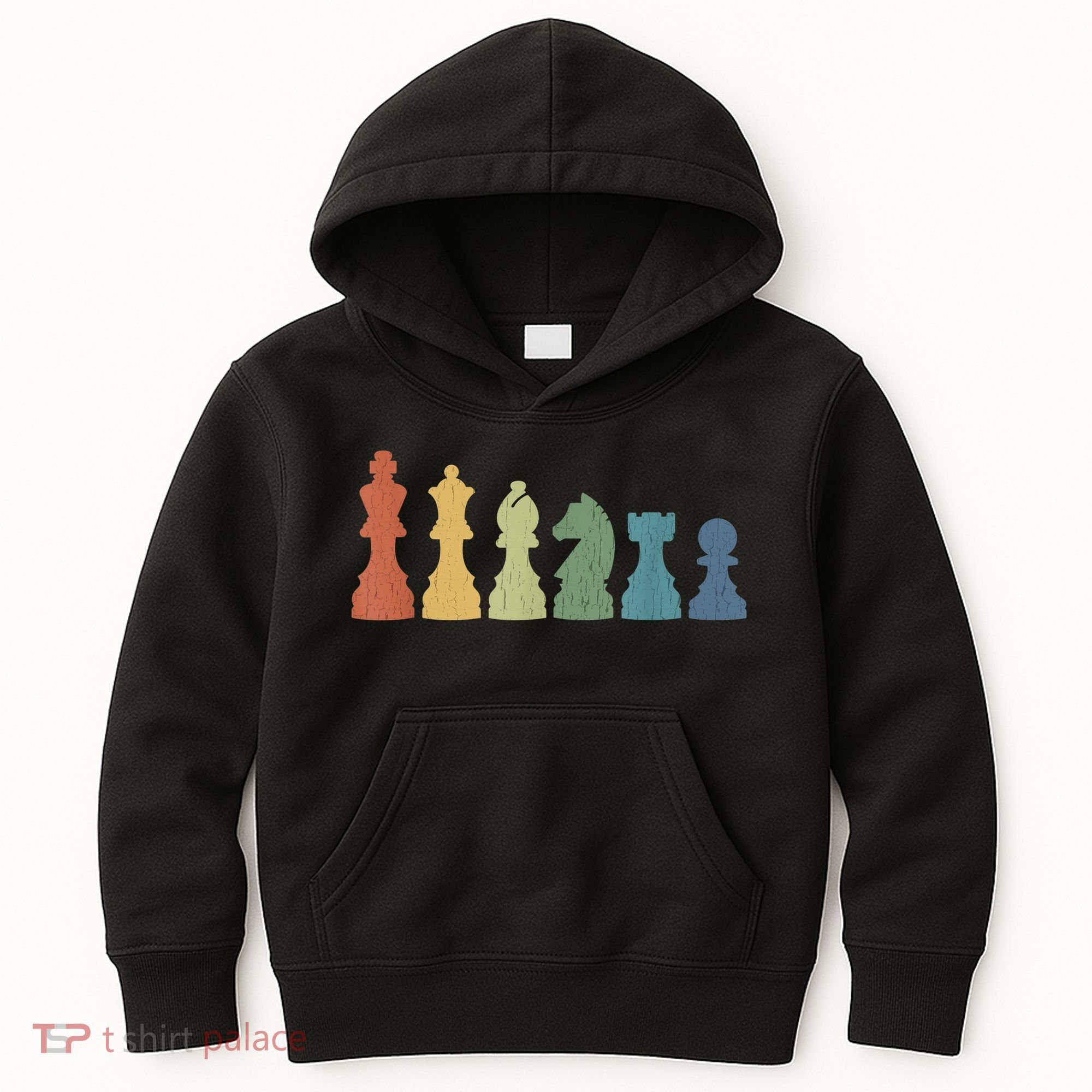 Funny Chess Pieces Board Game Lover Player Themed Chess Gift Kids Hoodie