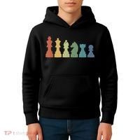 Funny Chess Pieces Board Game Lover Player Themed Chess Gift Kids Hoodie thumb 4