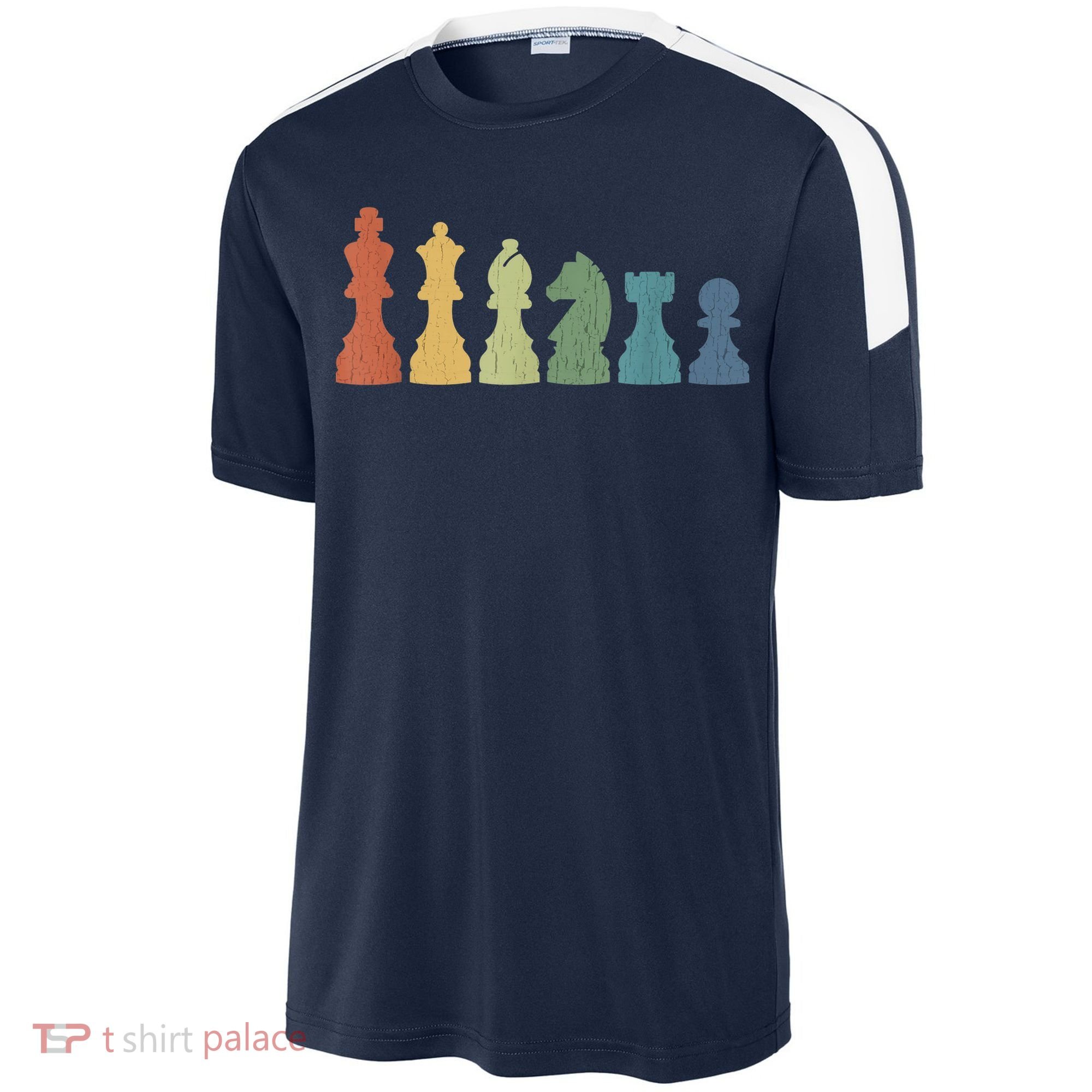 Funny Chess Pieces Board Game Lover Player Themed Chess Gift Sport-Tek Competitor United Soccer Jersey