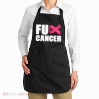 FU Cancer Pink Ribbon Breast Cancer Awareness Apron thumb 2