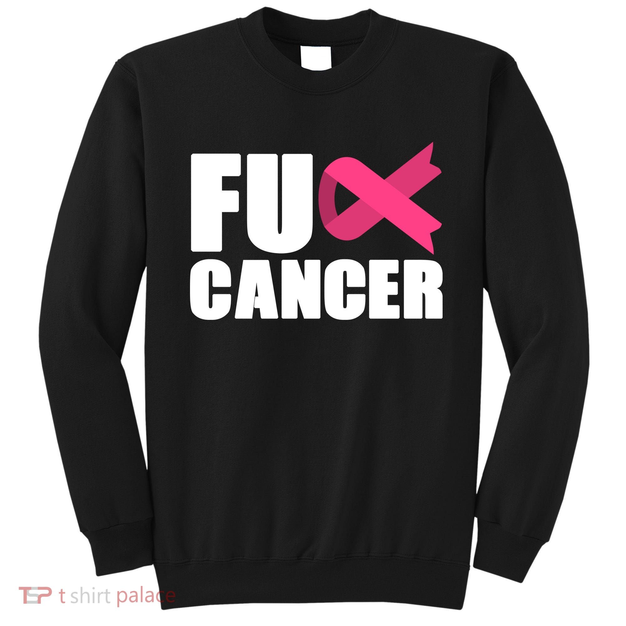 FU Cancer Pink Ribbon Breast Cancer Awareness Sweatshirt