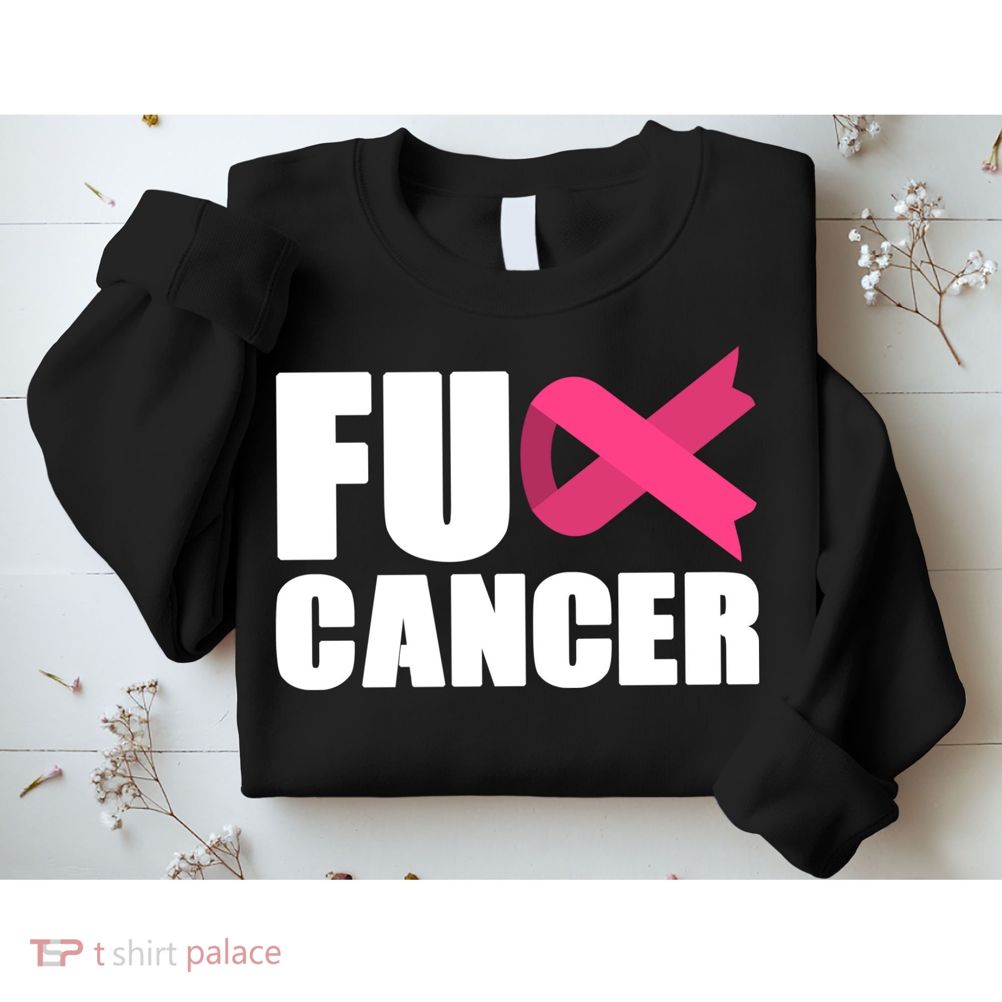 FU Cancer Pink Ribbon Breast Cancer Awareness Sweatshirt