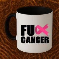 FU Cancer Pink Ribbon Breast Cancer Awareness Coffee Mug thumb 2