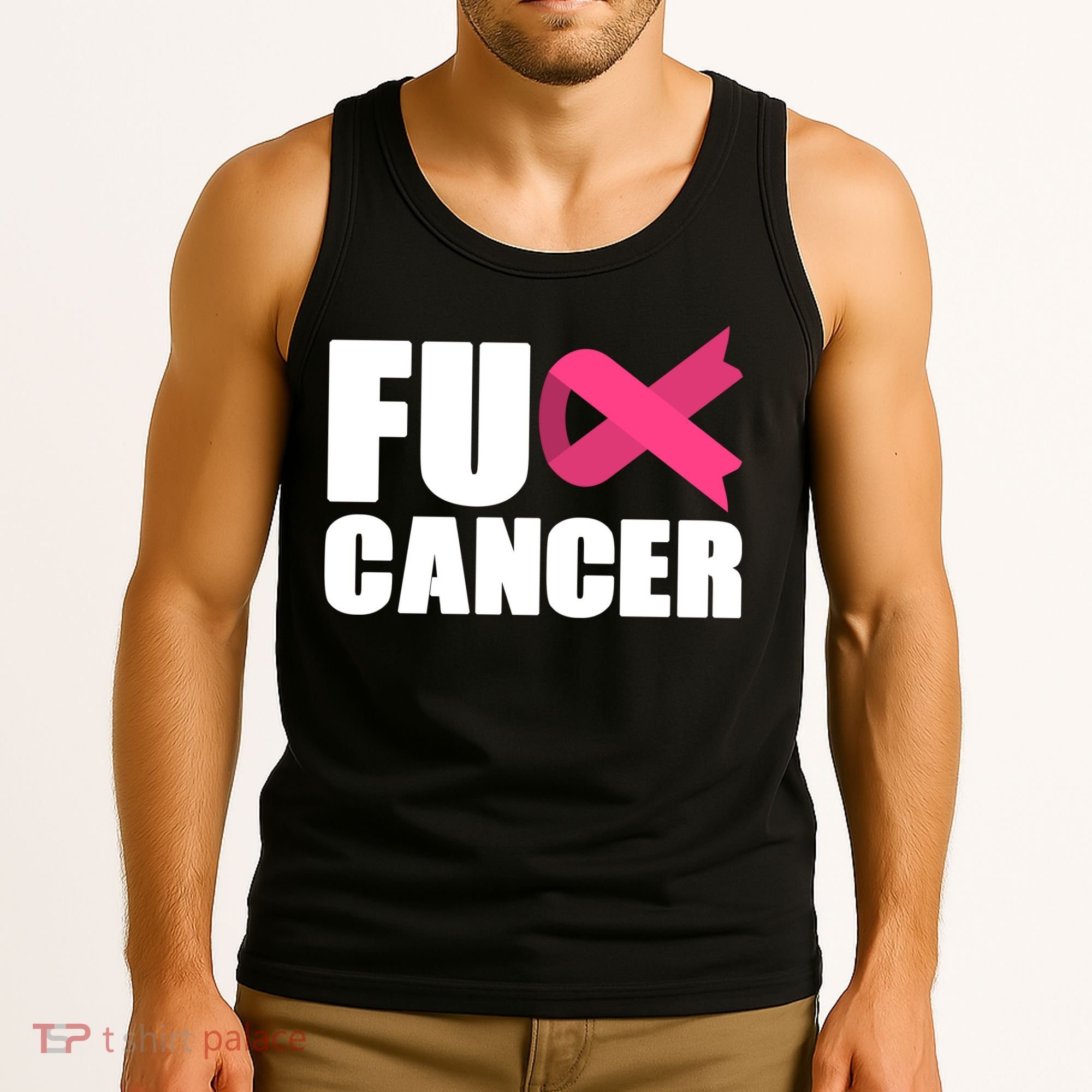 FU Cancer Pink Ribbon Breast Cancer Awareness Tank Top