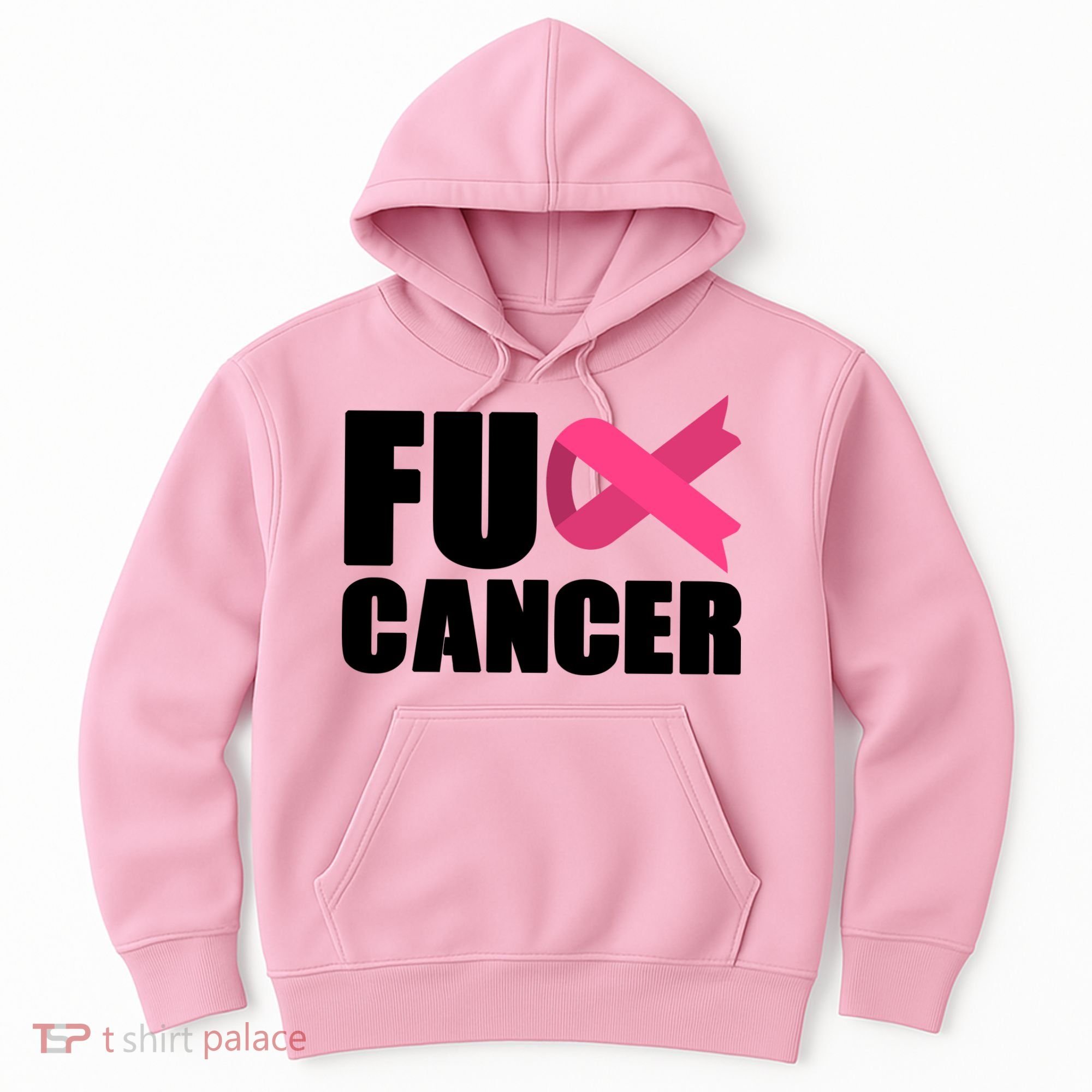 FU Cancer Pink Ribbon Breast Cancer Awareness Hoodie