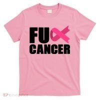 FU Cancer Pink Ribbon Breast Cancer Awareness T-Shirt thumb 0